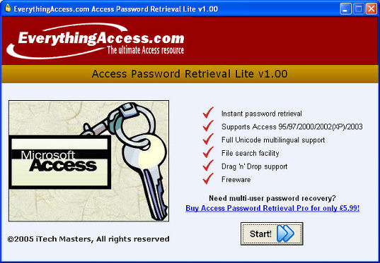 Access Password Recovery