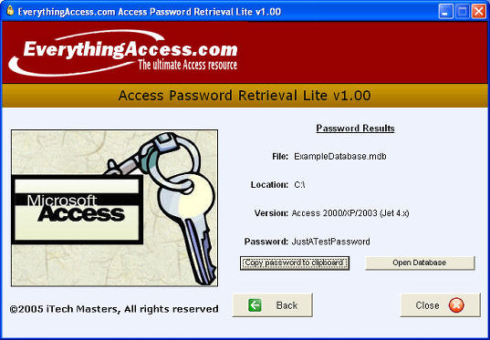 FREE Access Password Retrieval